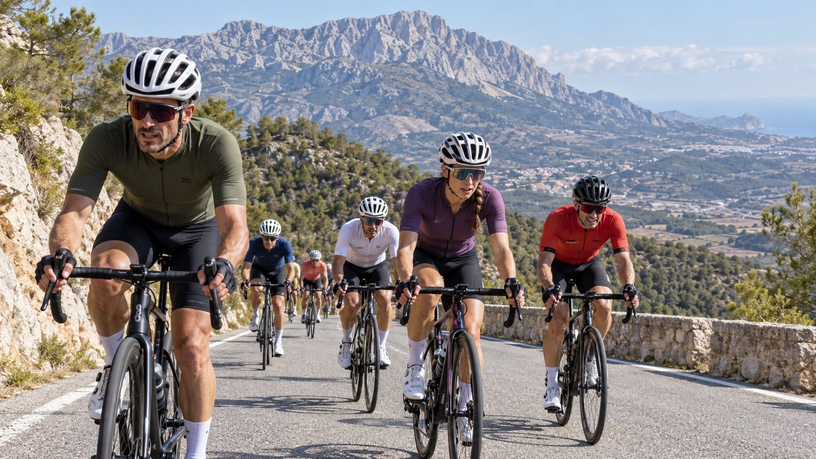 Marcha cicloturista en la Sierra de Aitana